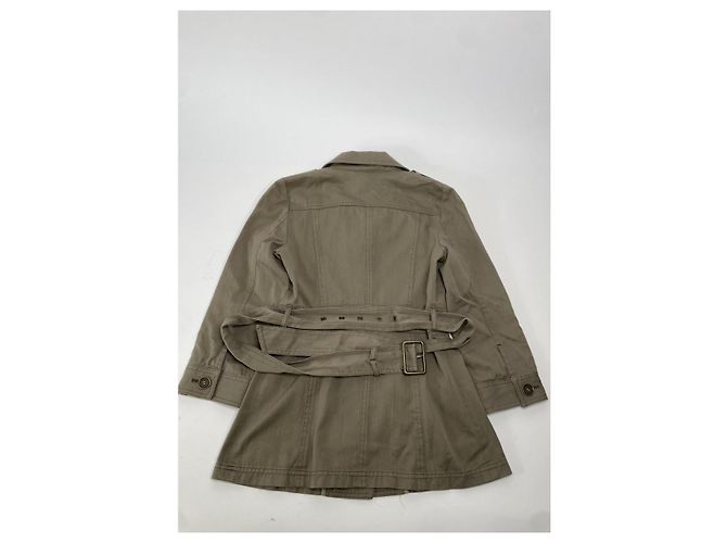 Abrigo trench de algodón caqui Kensington de Burberry - vista 4