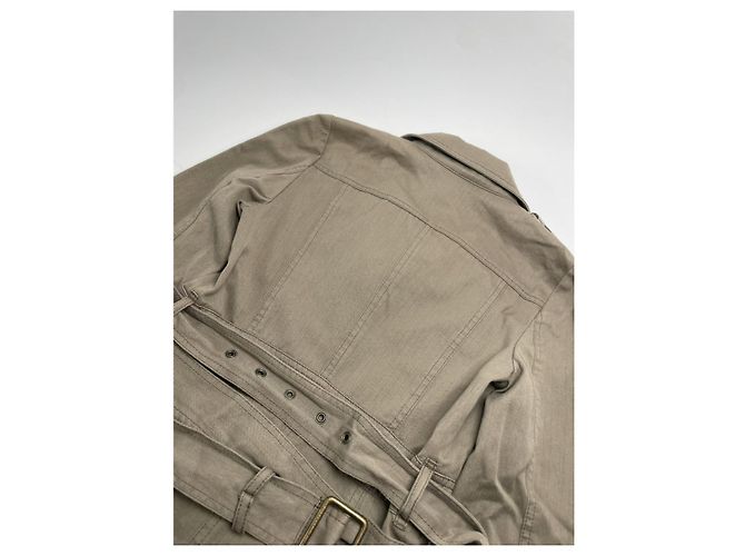 Abrigo trench de algodón caqui Kensington de Burberry - vista 5