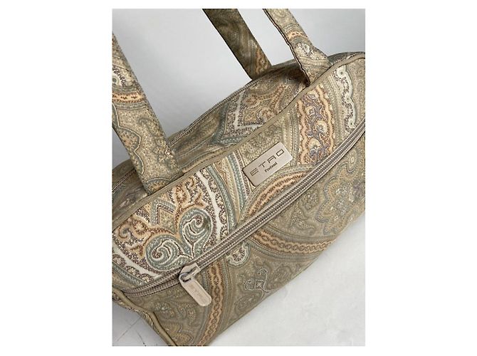 Etro Beiger Polyester-Handtasche - Ansicht 4
