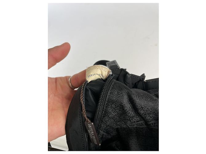 Borsa a mano in cotone nero Bottega Veneta - vista 3