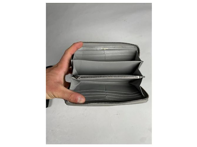 Balenciaga blauer Leder Geldbeutel - vista 3