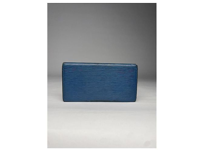 Borsa in pelle blu Louis Vuitton - vista 2