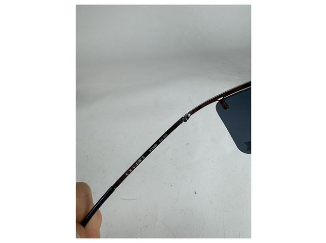 Céline Celine Blaue Metallsonnenbrille - Ansicht 4