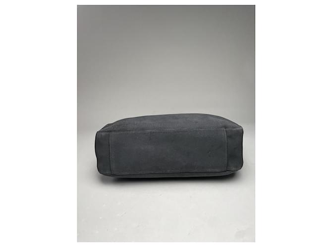 Borsa a mano in suede nero Prada Mirage - vista 2