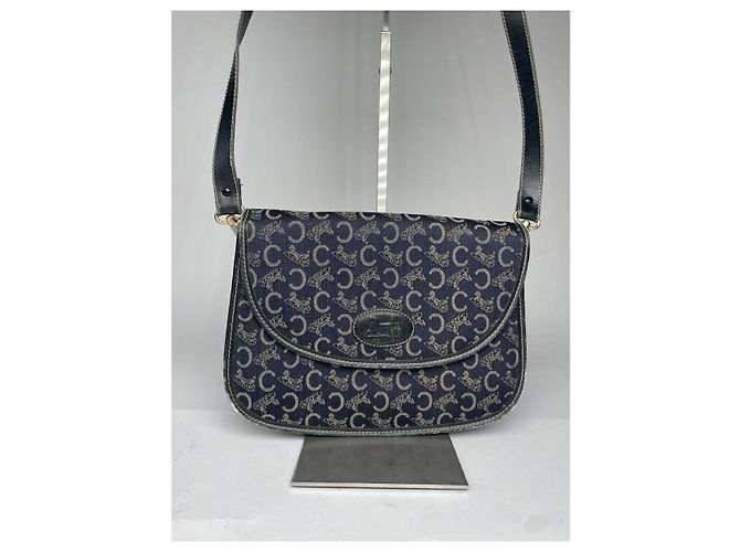 Céline Borsa in pelle blu navy Celine SAC 16 BESACE - vista 5