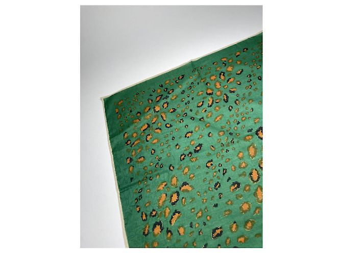 Givenchy Green Silk Scarf - view 2