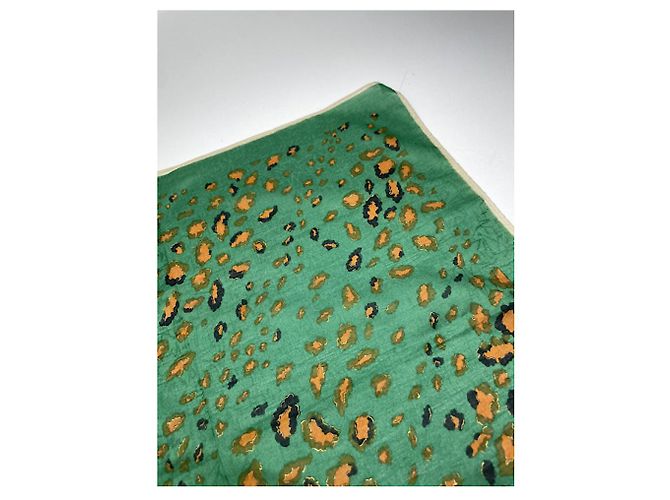 Givenchy Green Silk Scarf - view 3