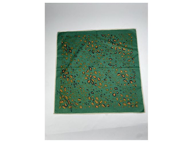 Givenchy Green Silk Scarf - view 5