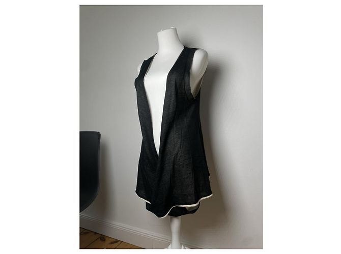 Top de lana negra Issey Miyake Negro - vista 2