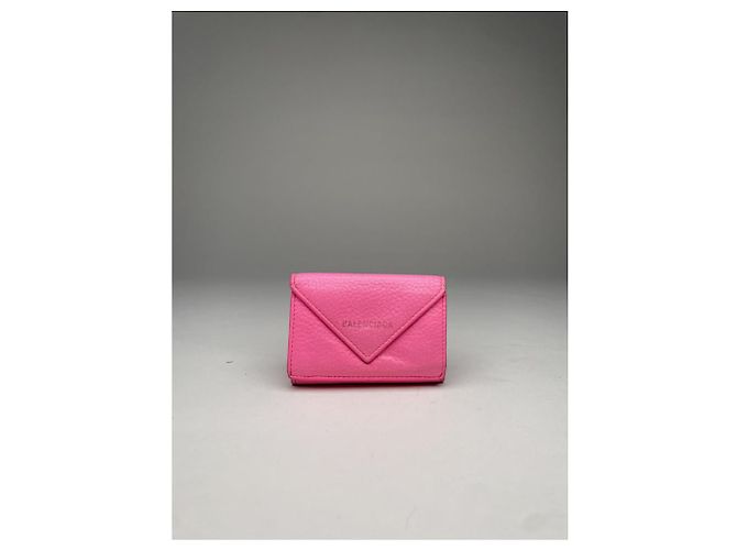 Balenciaga rosa Leder Geldbörse Pink - Ansicht 2