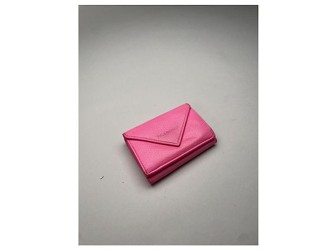 Balenciaga rosa Leder Geldbörse Pink - Ansicht 3