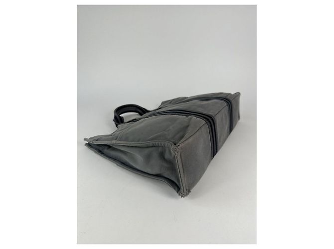 Bolsa de algodão prateada Hermès Prata - vista 5