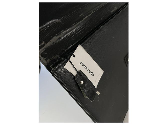 Borsa in pelle nera Pierre Cardin Nero - vista 3