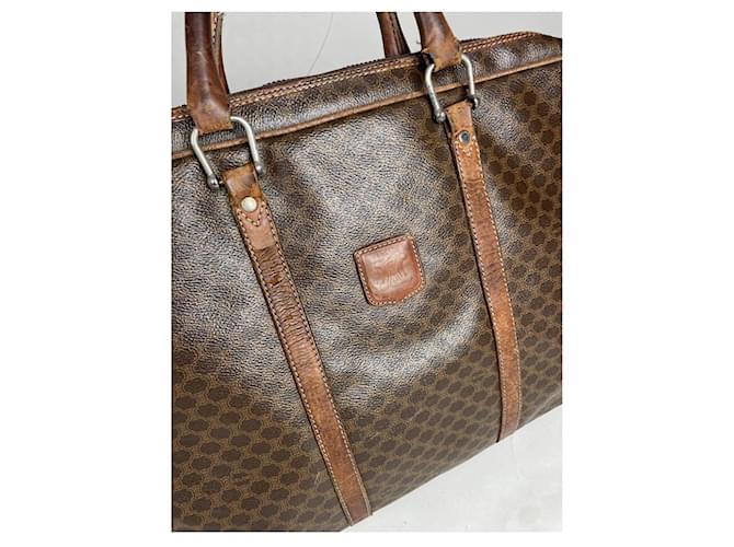 Céline Borsa a secchiello in pelle marrone Celine - vista 3