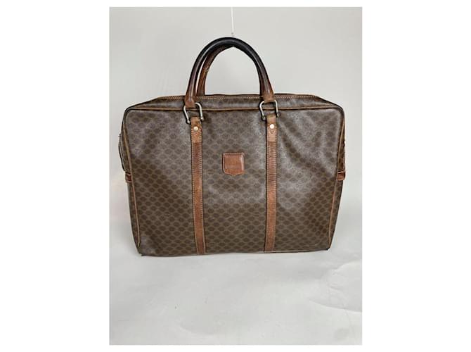 Céline Borsa a secchiello in pelle marrone Celine - vista 4
