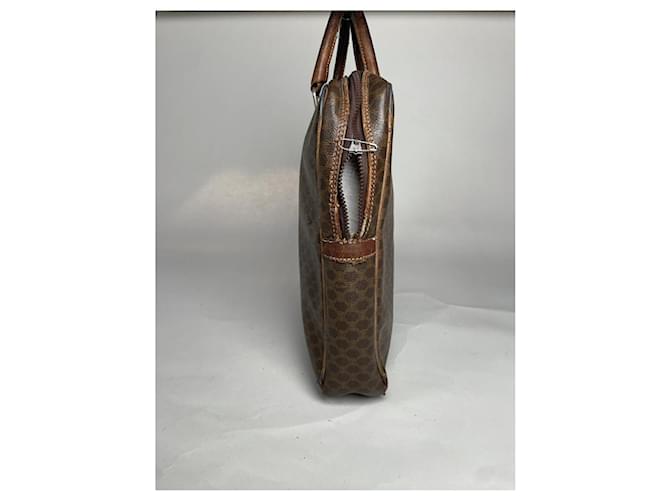 Céline Borsa a secchiello in pelle marrone Celine - vista 5