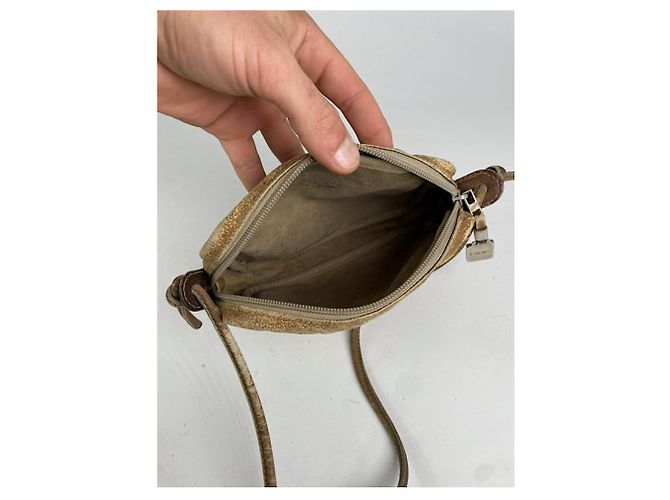Loewe Amazona Beiger Lederhandtasche - Ansicht 2