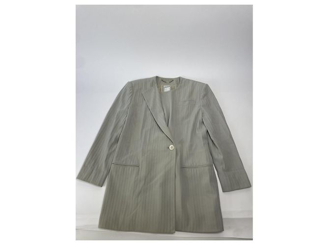 Céline Abrigo trench de lana gris Celine - vista 2