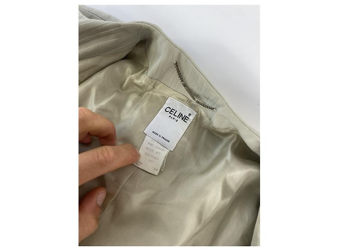 Céline Abrigo trench de lana gris Celine - vista 5