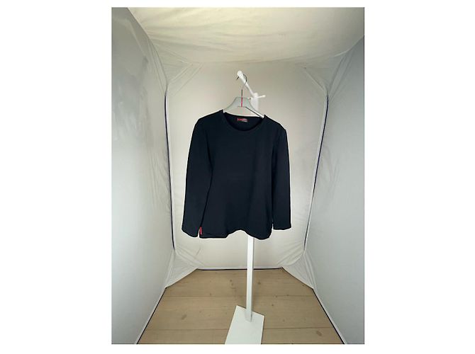 Prada Maglione in Cotone Nero - vista 5