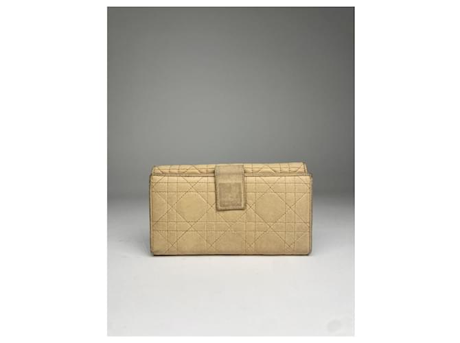 Billetera de algodón beige Dior Diorama - vista 2