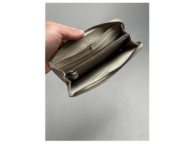Billetera de cuero blanco Intrecciato de Bottega Veneta - vista 5