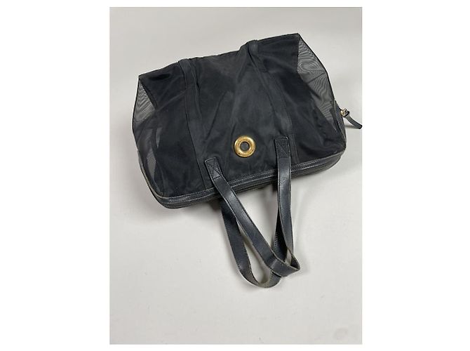 Céline Celine schwarze Polyester-Handtasche - Ansicht 5