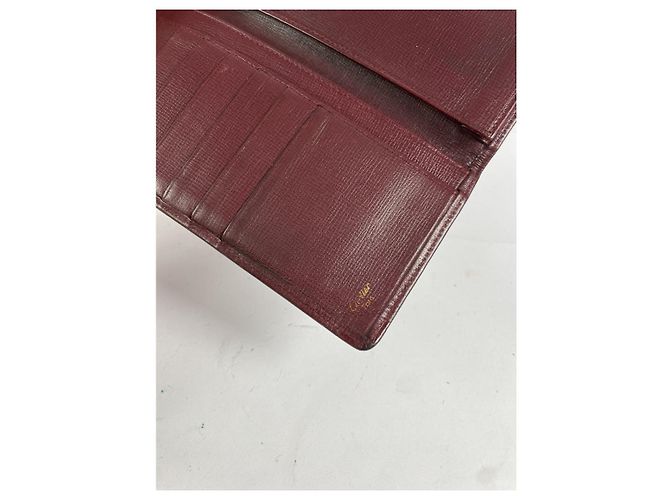 Borsa in pelle bordeaux Cartier Bordò - vista 5
