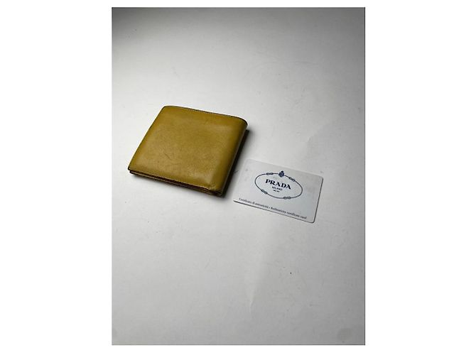 Bolsa pequena de couro amarelo Prada - vista 3