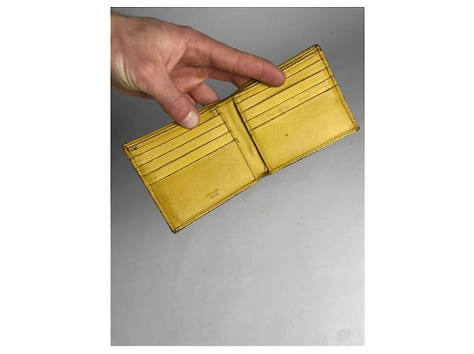 Bolsa pequena de couro amarelo Prada - vista 4