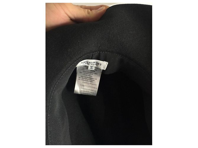 Cappello di lana nera Emilio Pucci Nero - vista 4