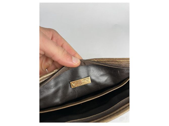 Autre Marque MARIO VALENTINO Pochette in pelle marrone - vista 3