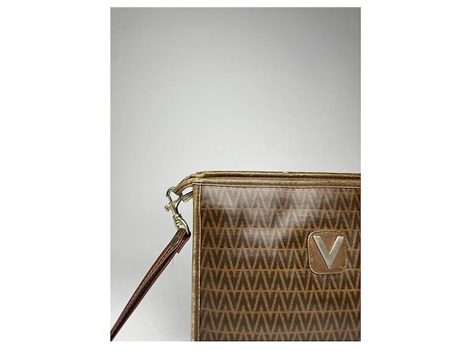 Autre Marque MARIO VALENTINO Pochette in pelle marrone - vista 4