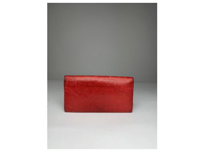 City Portafoglio in pelle rossa Balenciaga Rosso - vista 2
