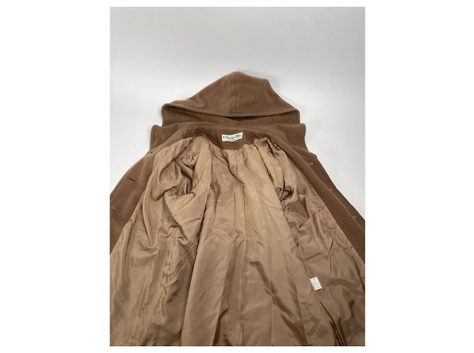 Abrigo trench de lana marrón Dior Castaño - vista 2