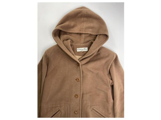 Abrigo trench de lana marrón Dior Castaño - vista 3