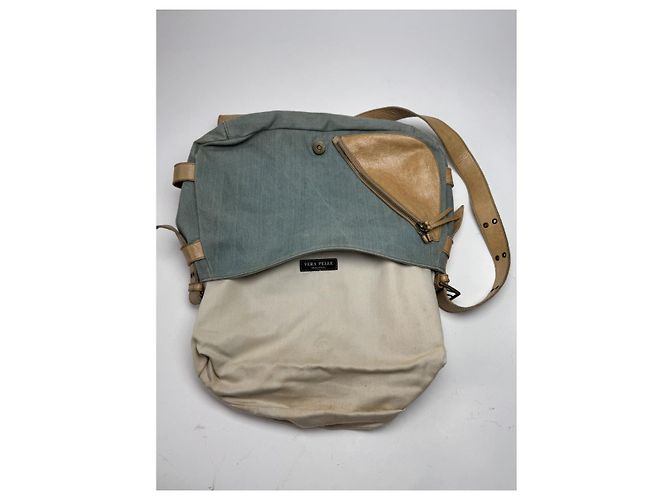 Autre Marque Nicht signiert / Handtasche aus blauer Jeans - Ansicht 2