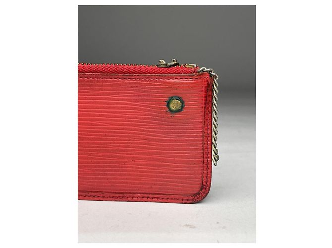 Borsa in pelle rossa Louis Vuitton Rosso - vista 4