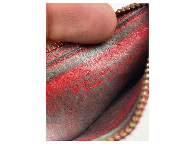 Borsa in pelle rossa Louis Vuitton Rosso - vista 5