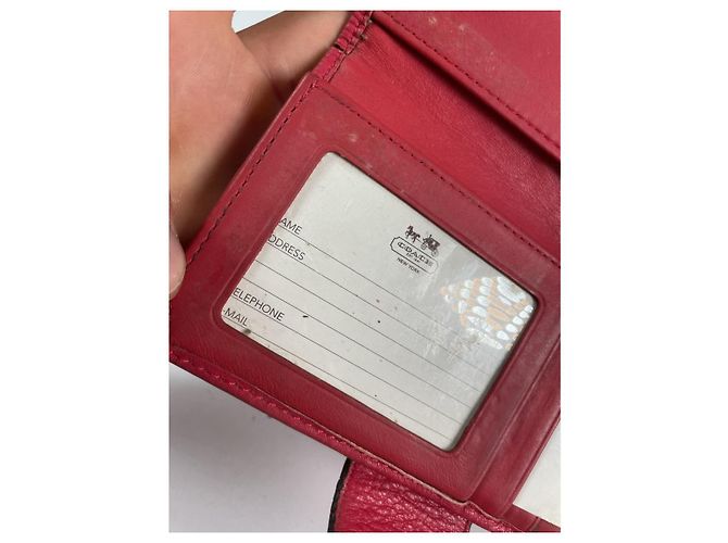 Cartera de cuero rosa Coach - vista 4
