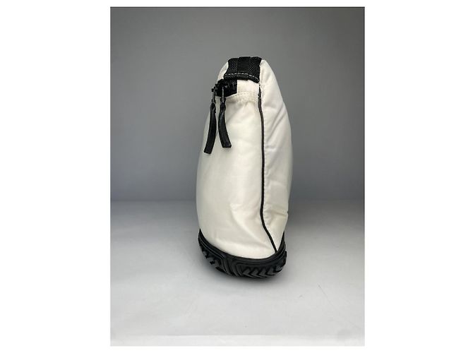Issey Miyake weiße Polyester-Handtasche - Ansicht 5