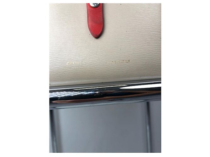 Céline Cartera de cuero beige Celine Triomphe - vista 3