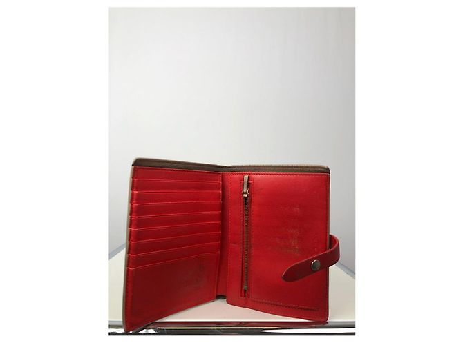 Céline Cartera de cuero beige Celine Triomphe - vista 4