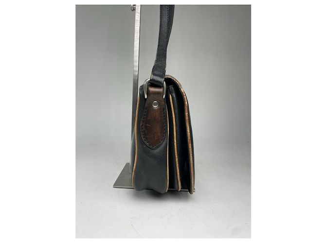 Céline Bolsa de couro preto Celine Folco - vista 5