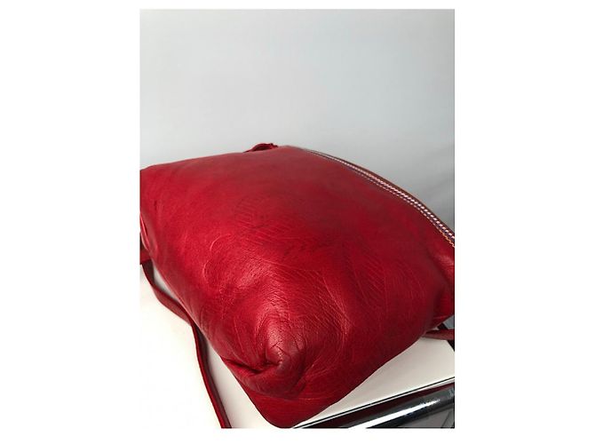 Borsa a mano in pelle rossa Flamenco Loewe Rosso - vista 2