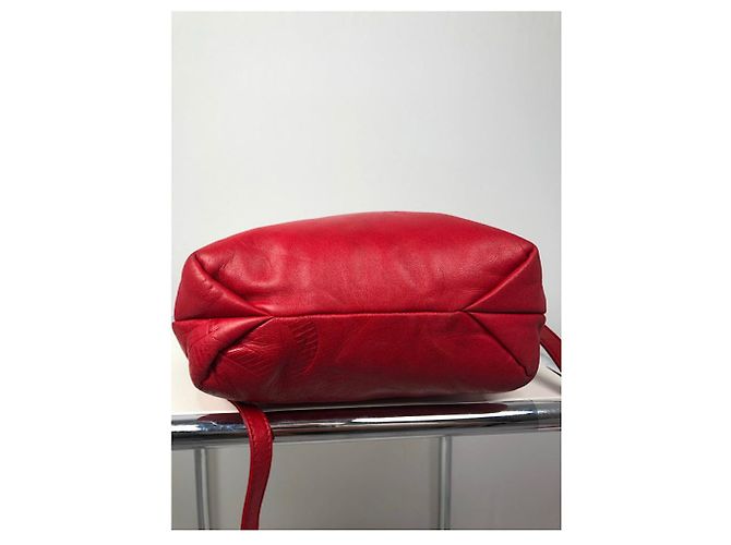 Borsa a mano in pelle rossa Flamenco Loewe Rosso - vista 4