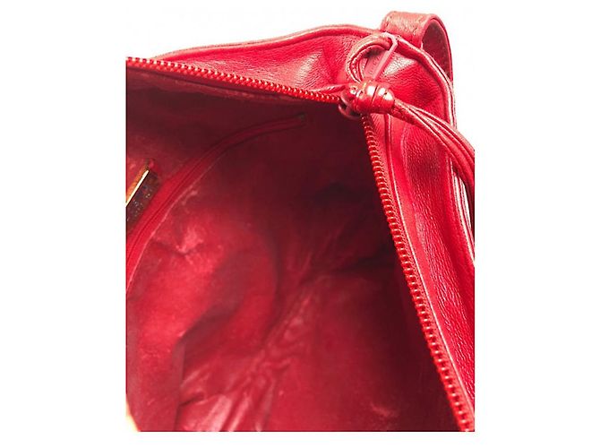 Borsa a mano in pelle rossa Flamenco Loewe Rosso - vista 5