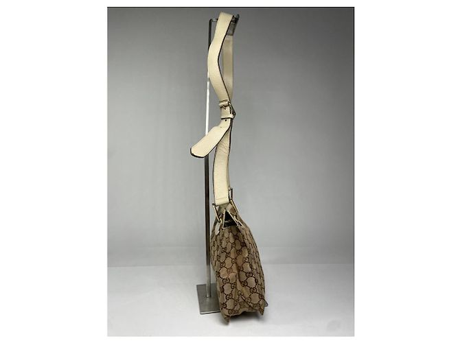 Gucci Jackie Vintage Beiger Baumwollhandtasche - Ansicht 4