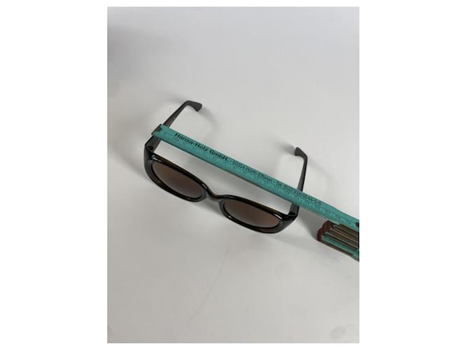 Gafas de sol de plástico marrón Gucci Castaño - vista 2