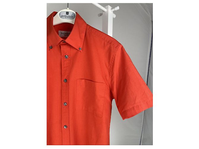 Camicia di cotone rossa Yves Saint Laurent - vista 4
